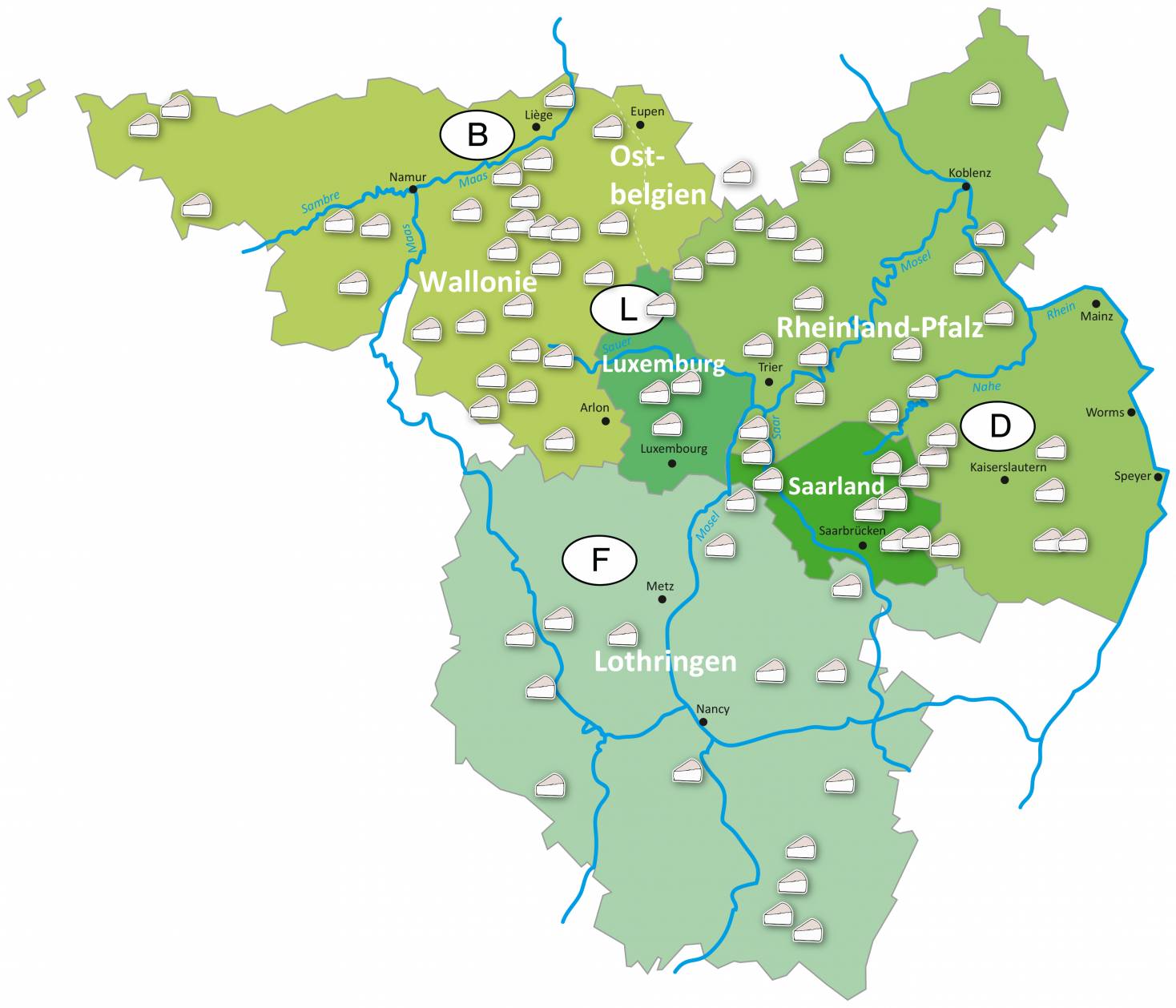 Die Grossregion Mosel Kase Event